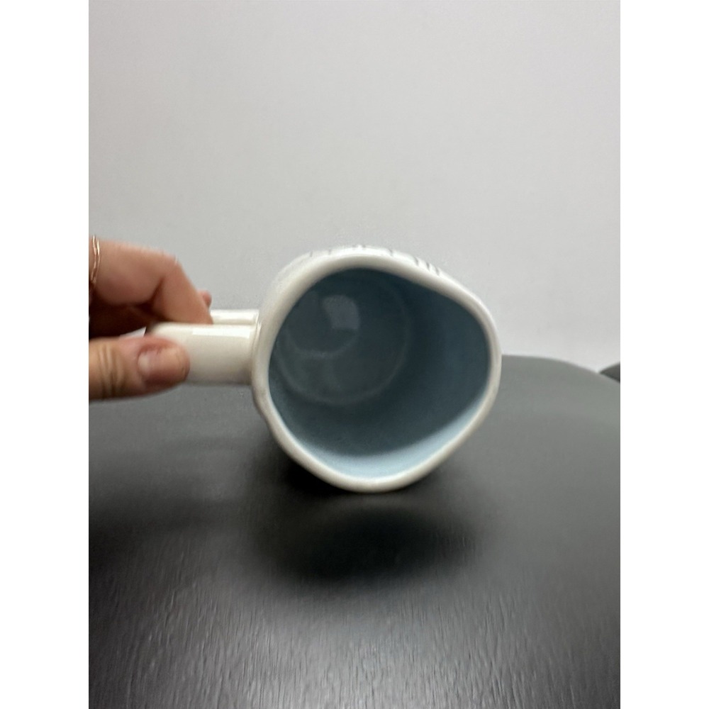 Rae Dunn Artisan Magenta PEEP'S SAKE Mug - Off-White/Light Blue - Picture 2 of 4